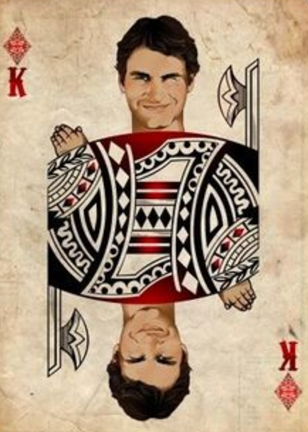 Roger Federer Poker Card