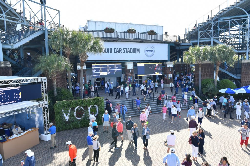 Grounds at the volvo car open tennis tournament