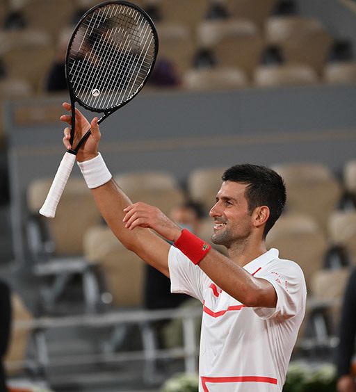 Novak and the Head Speed tennis racquet