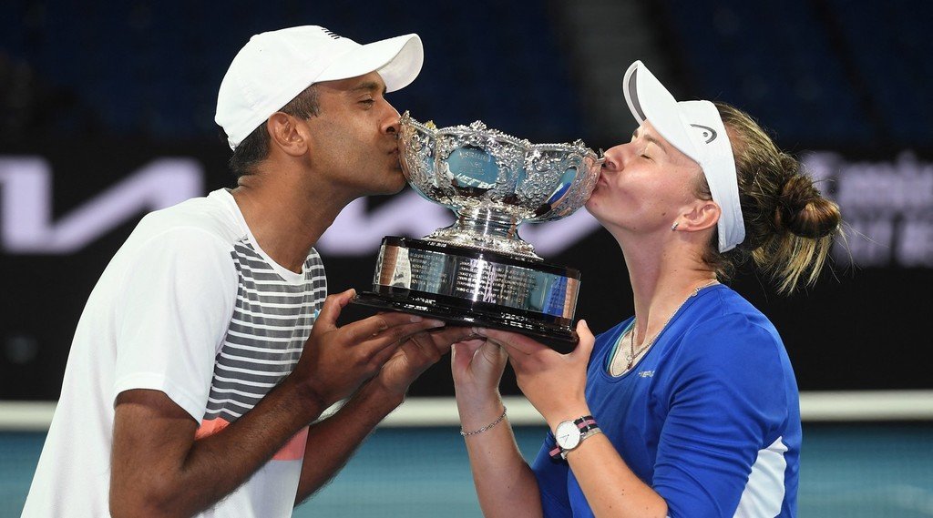 Rajeev Ram and Barbora Krejcikova - 2021 Australian Open Mixed Doubles Champions