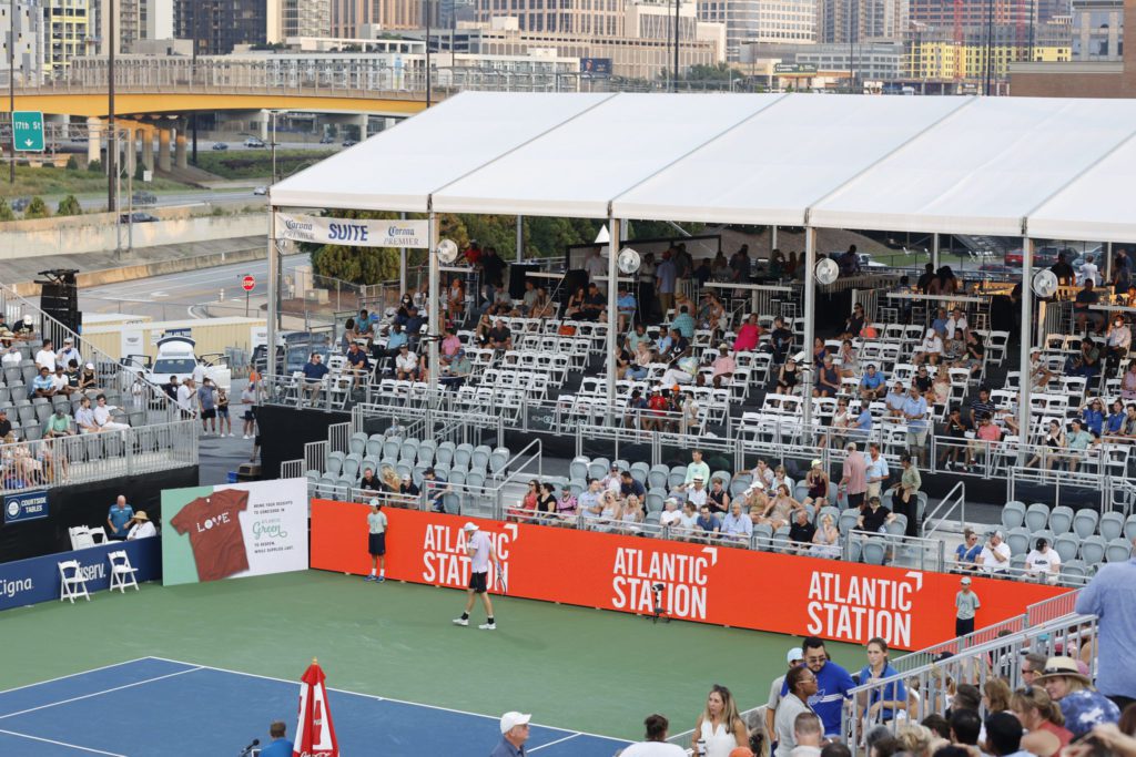 Atlanta Open Tennis tournament view from the stands