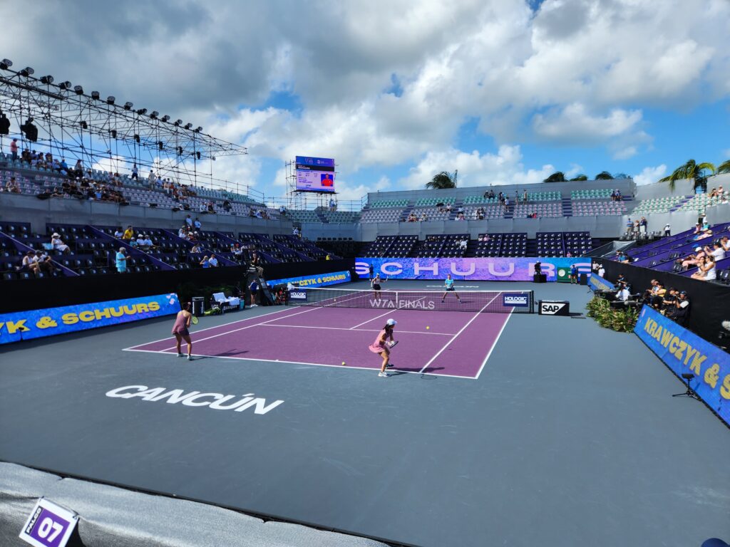 2023 WTA Finals stadium in Cancun