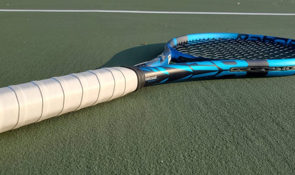 Babolat Pure Drive Tennis Racquet on the tennis court