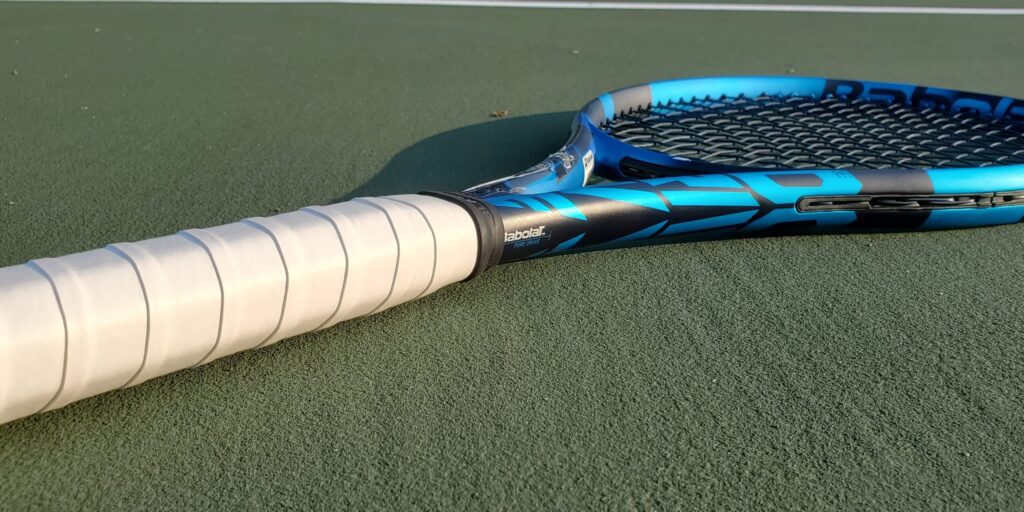Babolat Pure Drive Tennis Racquet on the tennis court