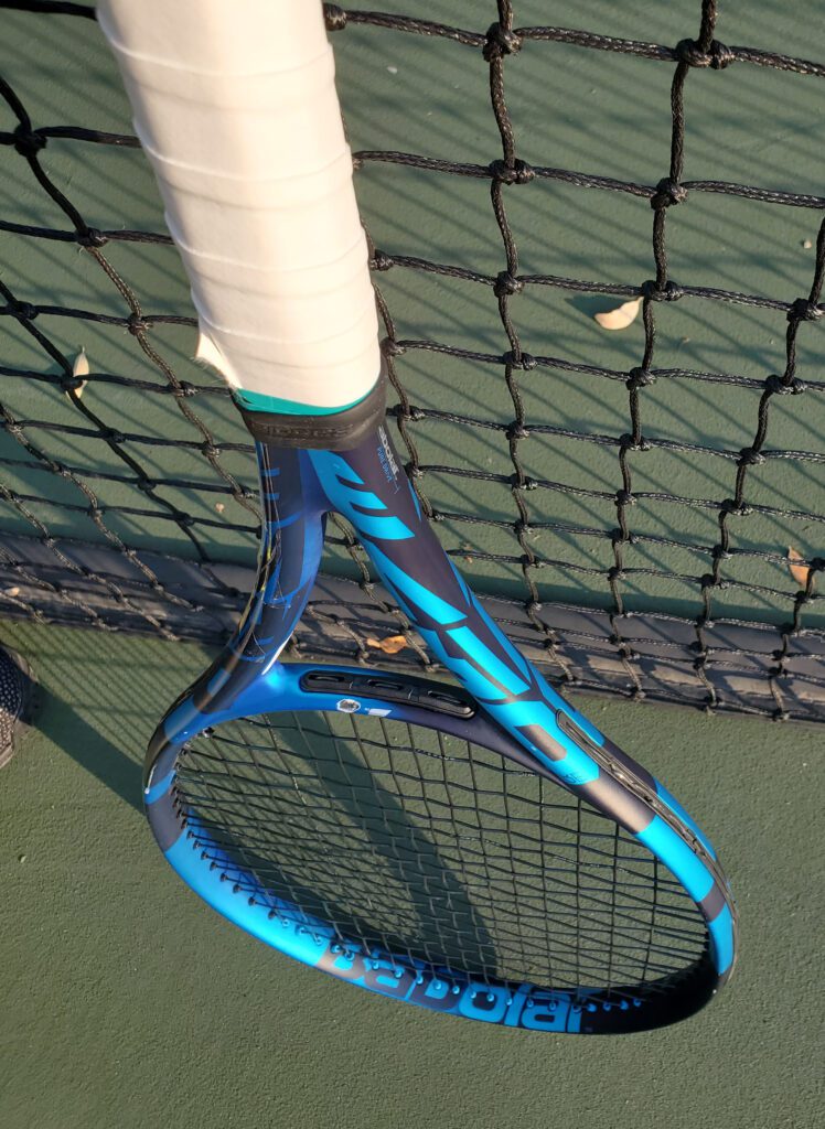 Babolat Pure Drive tennis racquet on court