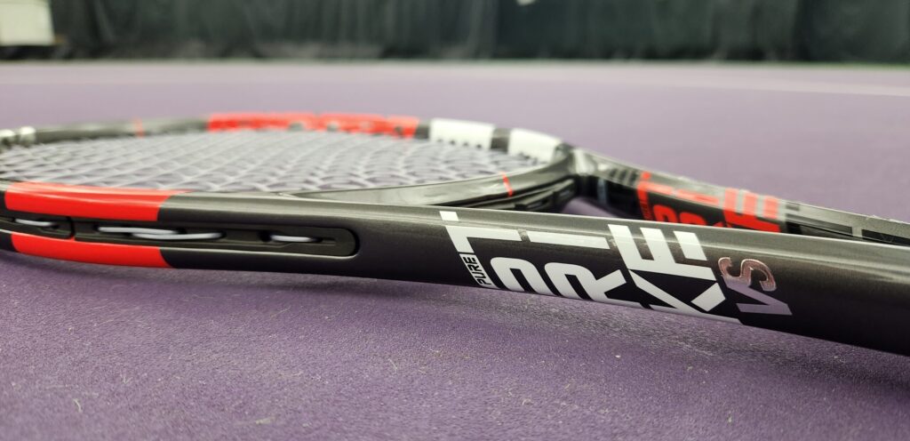 Babolat Pure Strike on the tennis court