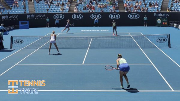 Doubles Match at the Australian Open