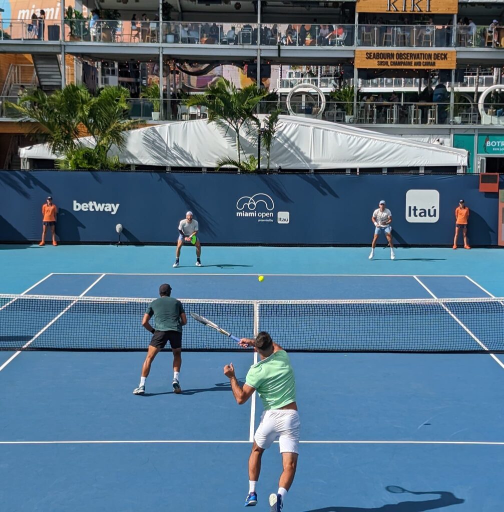 Doubles at the Miami Open tennis tournament