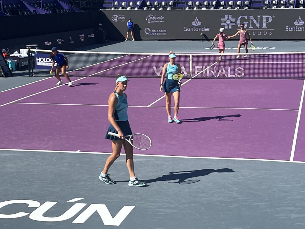 Elise Mertens and Storm Hunter, 2023 WTA Finals