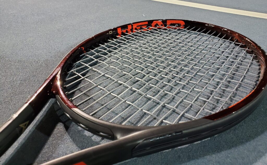 Head Prestige Tennis Racquet on the tennis court