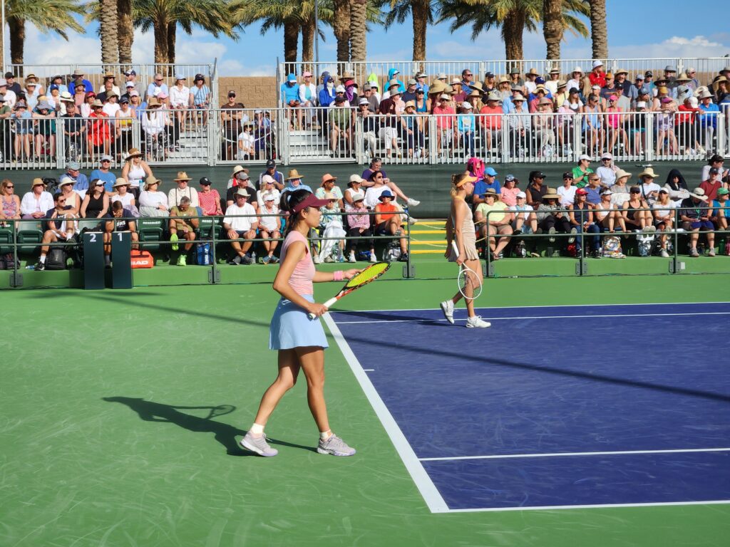 Hsieh Su-Wei and Elise Mertens at 2024 Indian Wells