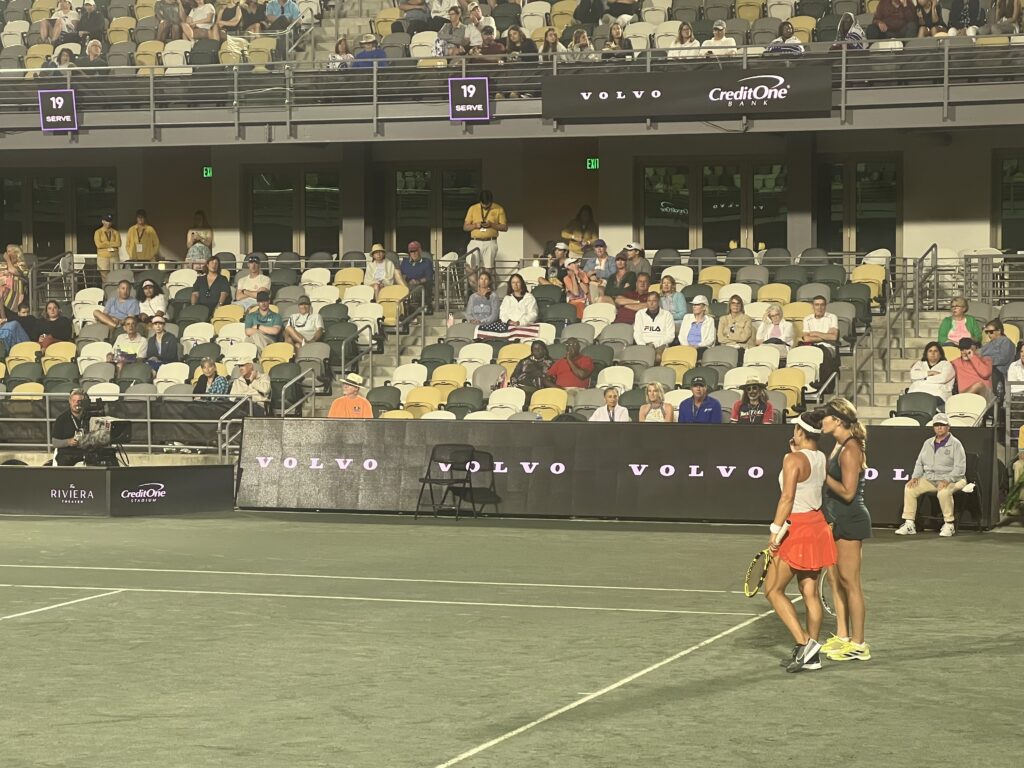 Danielle Collins and Desirae Krawczyk, 2023 Charleston Open