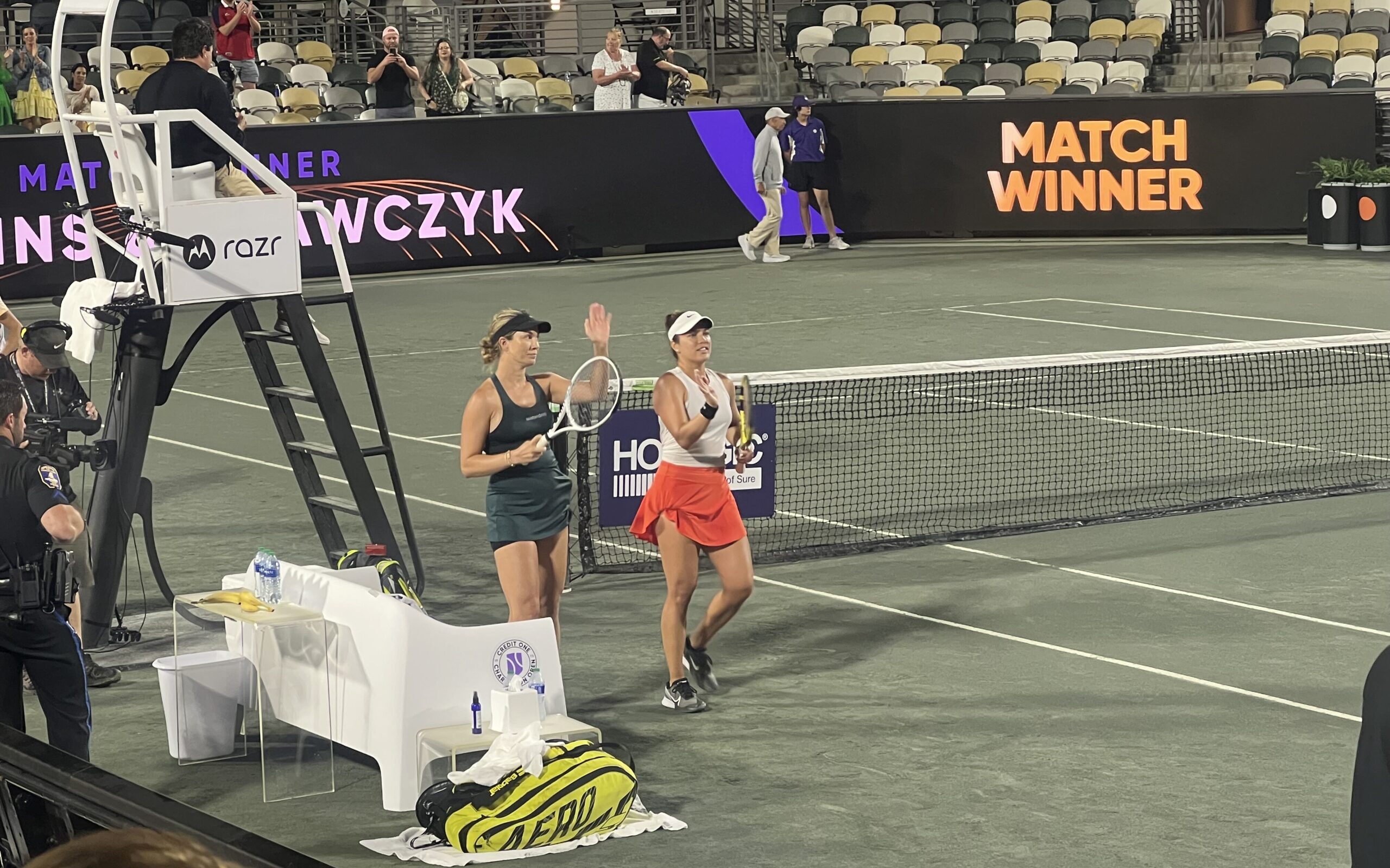 Danielle Collins and Desirae Krawczyk, 2023 Charleston Open
