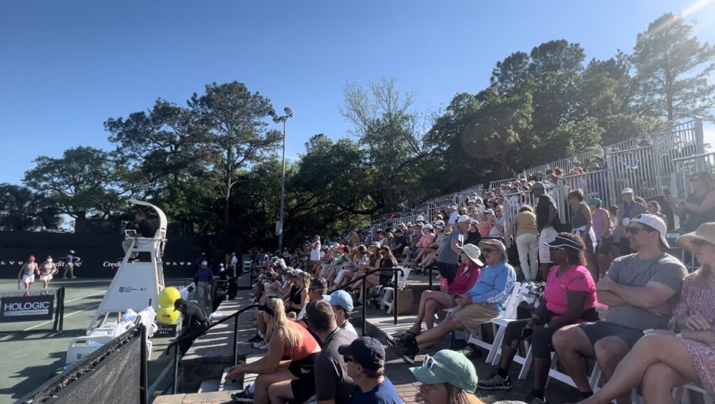 Doubles crowds at the 2023 Charleston Open