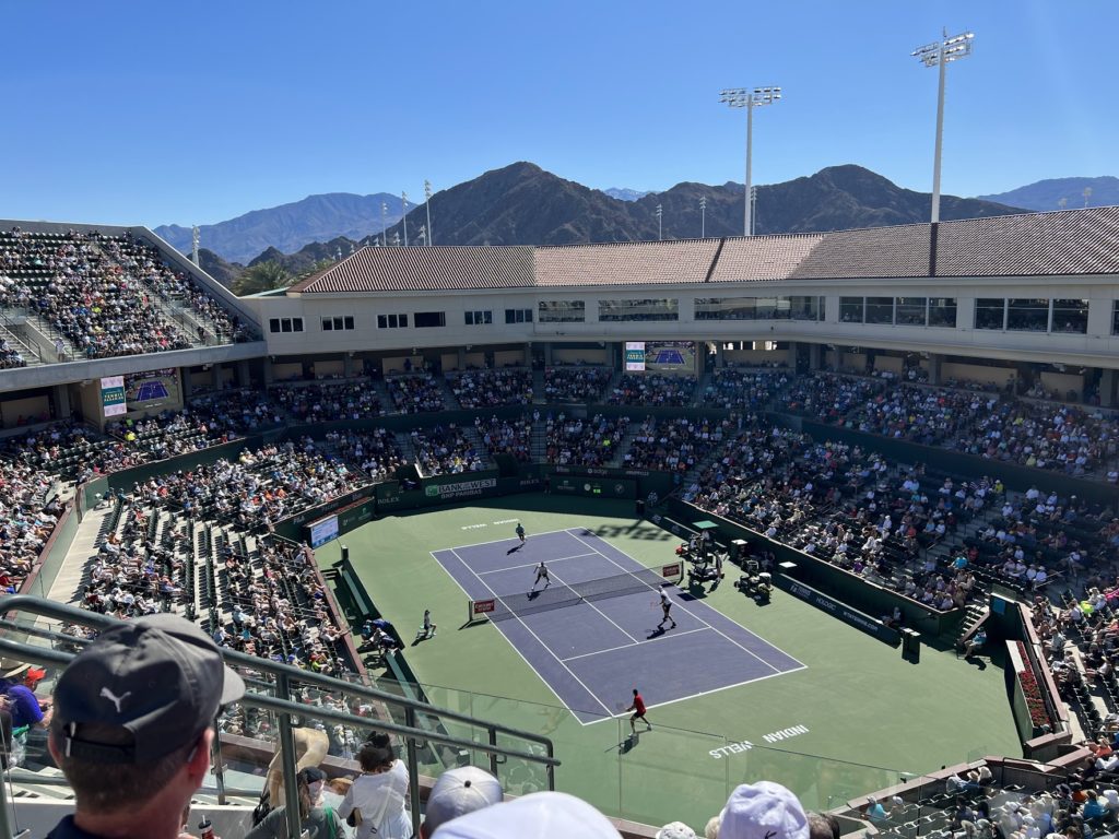 Packed house on Stadium 2 for doubles at Indian Wells