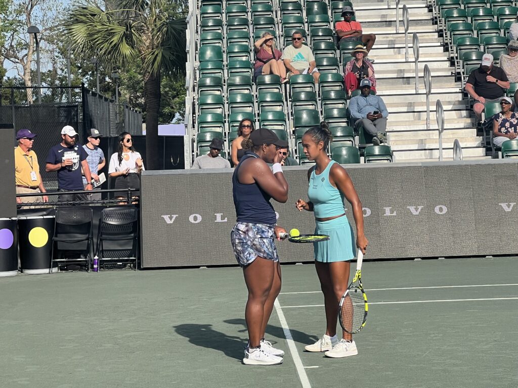 Taylor Townsend and Leylah Fernandez, 2023 Credit One Charleston Open