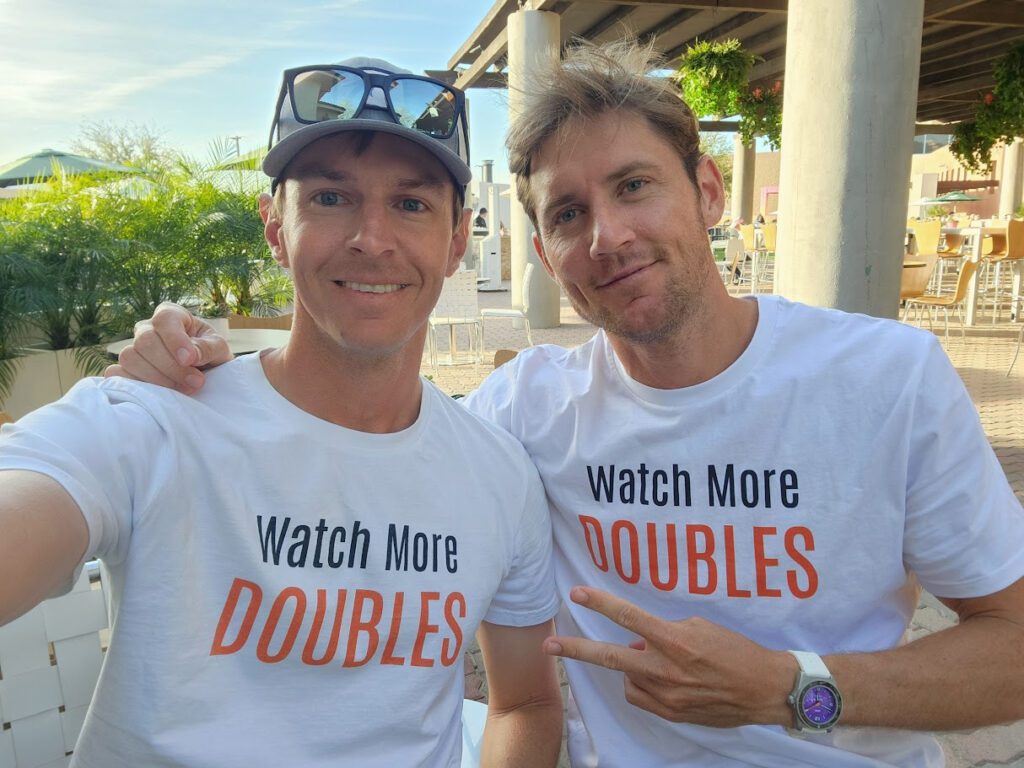 Matt Ebden and Will Boucek at the 2024 Indian Wells