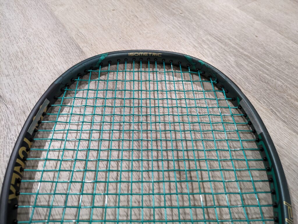 Tennis racquet customized for extra stability