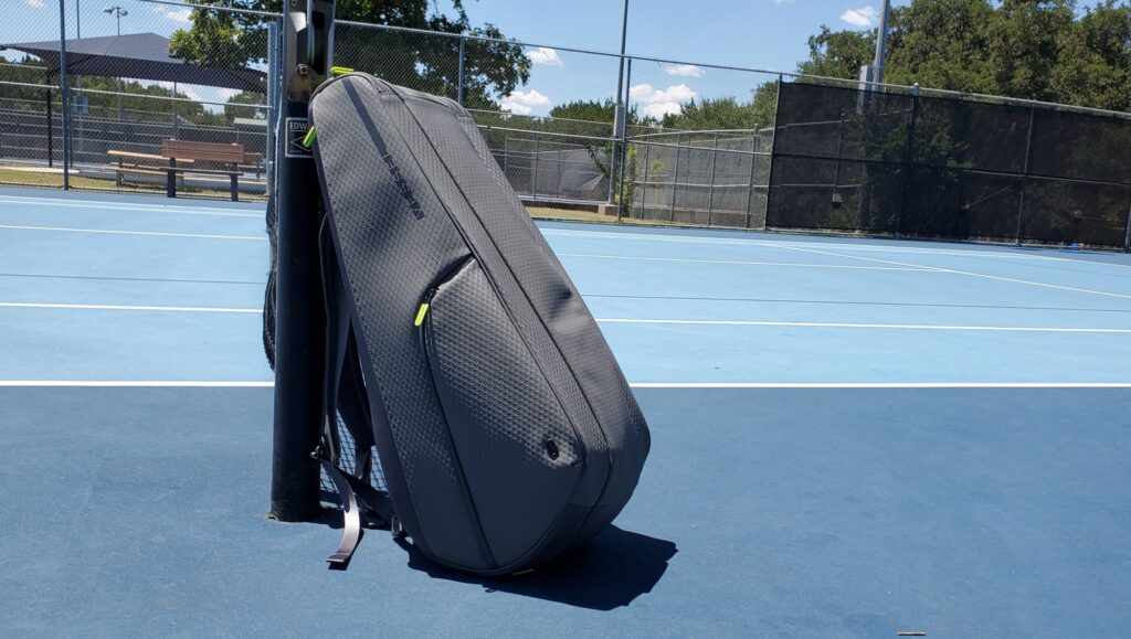 Vessel Tennis Bag on the court