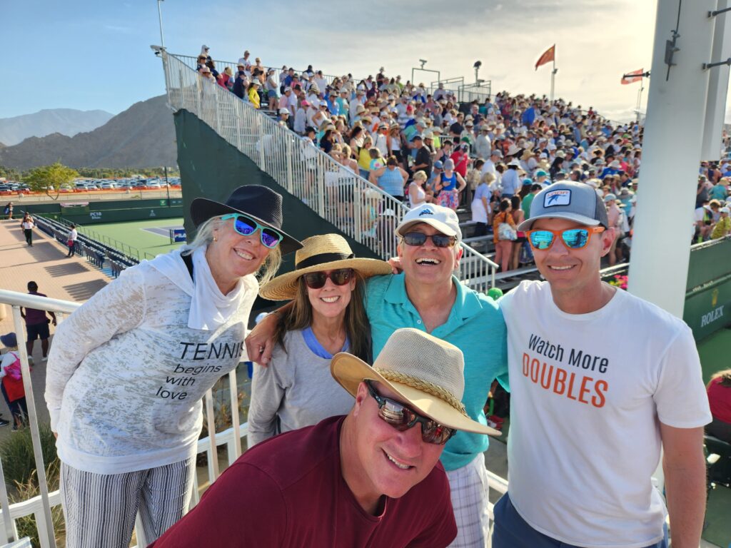 Will Boucek and other tennis fans at Indian Wells