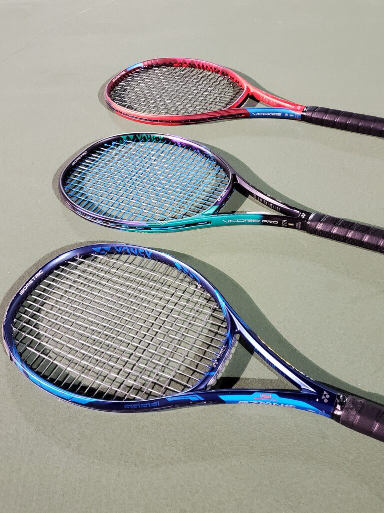 Yonex Ezone Vcore and Vcore Pro tennis racquets